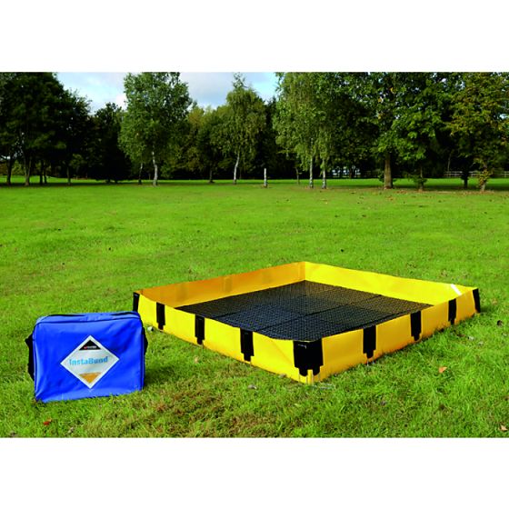 Portable Containment Bund 200x350x25cm with Flexible Walls Capacity 1750ltr