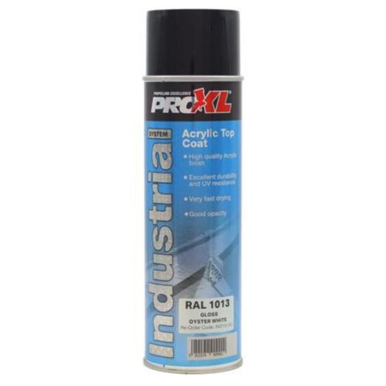Proxl Industrial - Acrylic Topcoat Aerosol - Ral 1013 Oyster White (500ML)