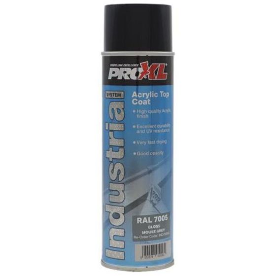 Proxl Industrial - Acrylic Topcoat Aerosol - Ral 7005 Mouse Grey (500ML)