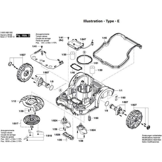 Bosch Indego 350 Mower Assembly