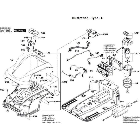 Bosch Indego 400 Mower Assembly