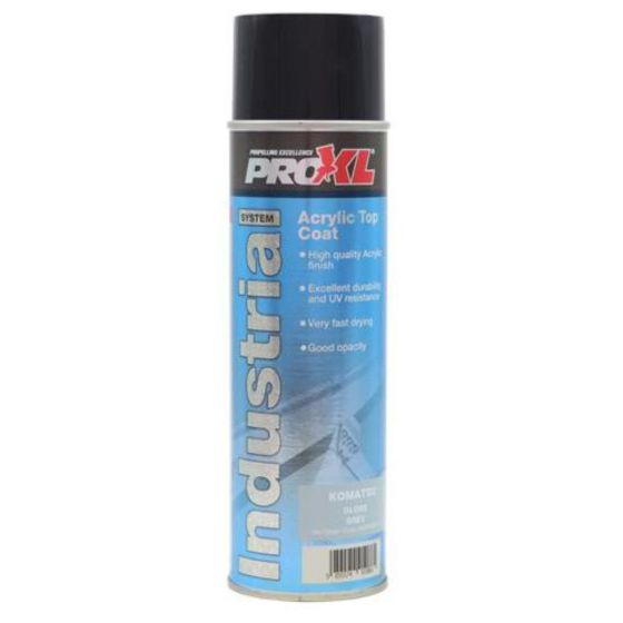 Proxl Industrial - Acrylic Topcoat Aerosol - Komastu Grey (500ML)