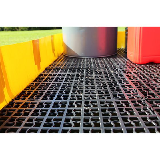 Interlocking Decking Grids 50x50cm for Portable Containment Pool (48 Pack)