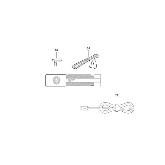 Milwaukee IRFL Light Assembly