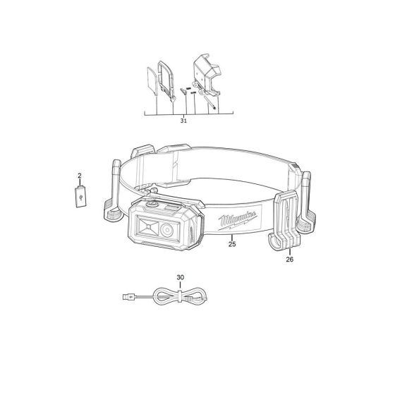 Milwaukee IRHL Light Assembly