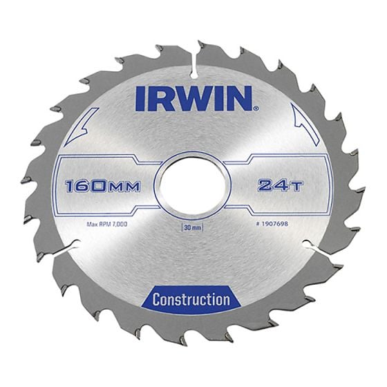 Professional Circular Saw Blade 160 x 30mm x 24T - Wood by IRWIN - 1907698