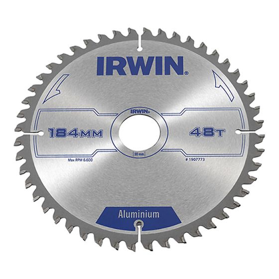 Professional Circular Saw Blade 184 x 30mm x 48T - Aluminium by IRWIN - 1907773