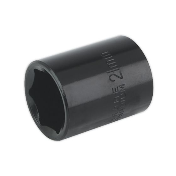 Impact Socket 21mm 1/2"Sq Drive Sealey Part No. IS1221