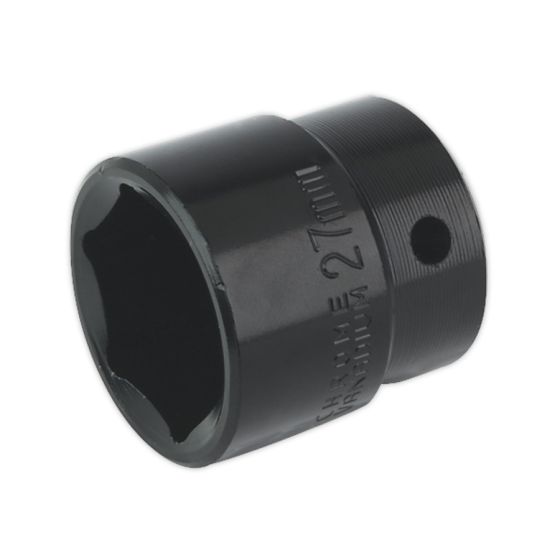 Impact Socket 27mm 1/2"Sq Drive Sealey Part No. IS1227