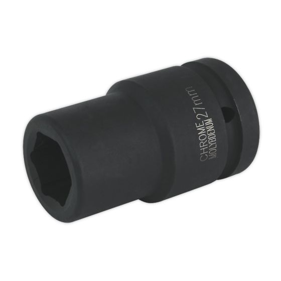 Impact Socket 27mm Deep 1"Sq Drive Sealey Part No. IS127D