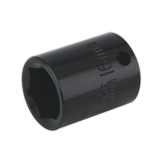 Impact Socket 16mm 3/8"Sq Drive Sealey Part No. IS3816