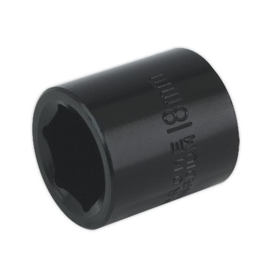 Impact Socket 18mm 3/8"Sq Drive Sealey Part No. IS3818