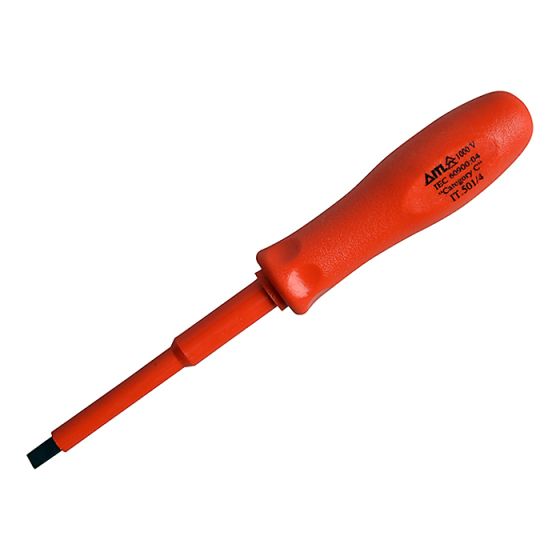 Insulated Engineers Screwdriver 100mm x 6.5mm by ITL - UKC-01930