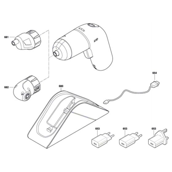 Cordless Screw Driver Assembly for Bosch IXO VI