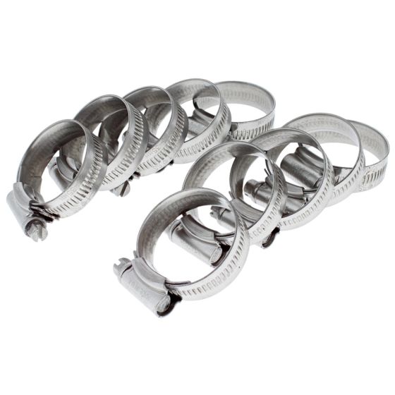PCL 304 Stainless Steel Jubilee Hose Clip Size 1, 25-35mm (Pack of 10) - JC2535/ST
