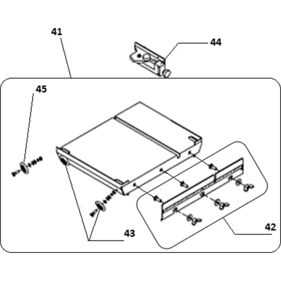 Table Assembly for Norton Clipper JCW Table Saw