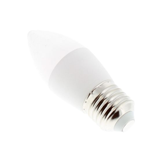 Thermal Plastic Candle 6w ES 240v 470lm 2700k Warm Light Bulb