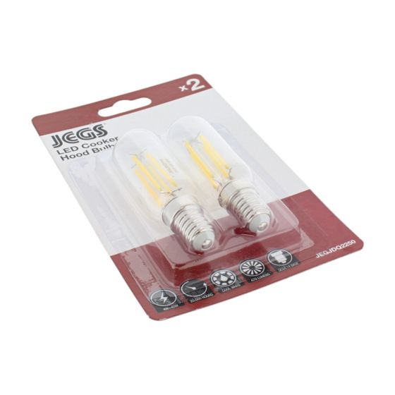 Appliance Lamp 4 Watt SES LED Filament CoolWhite Light Bulb - 2 Pack 