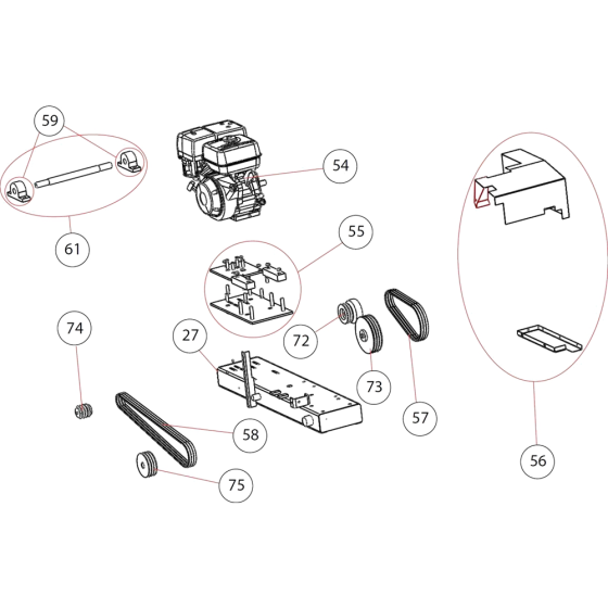 Motor Assembly for Norton Clipper Jumbo-1000-P13 Table Saw