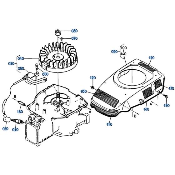 Magneto Assembly for Kubota W5019-PC Mower