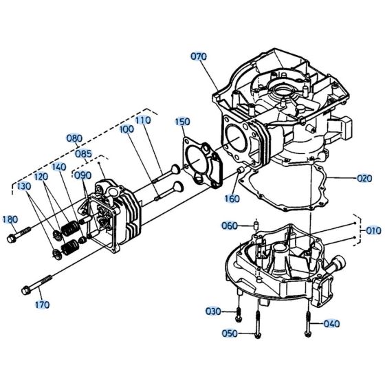 Crankcase Cover Assembly for Kubota W5019-PC Mower