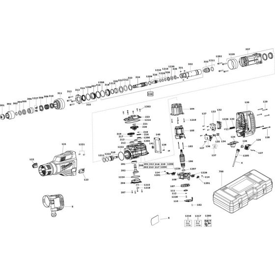 Milwaukee K1000S Assembly