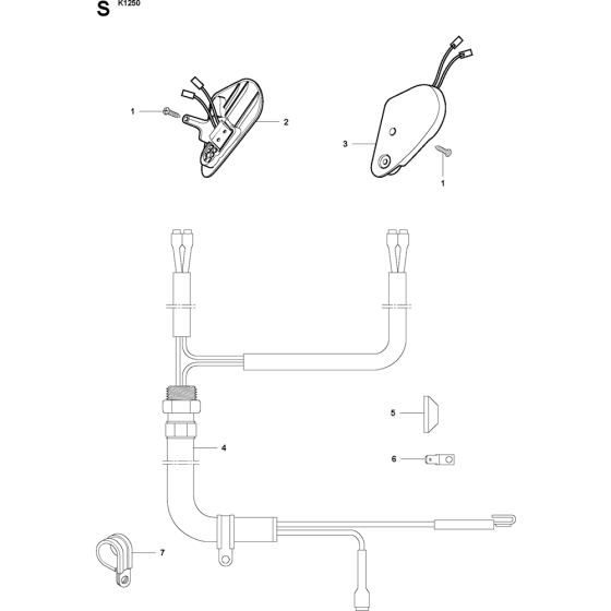 Stop System Assembly for Husqvarna K1250 Disc Cutters