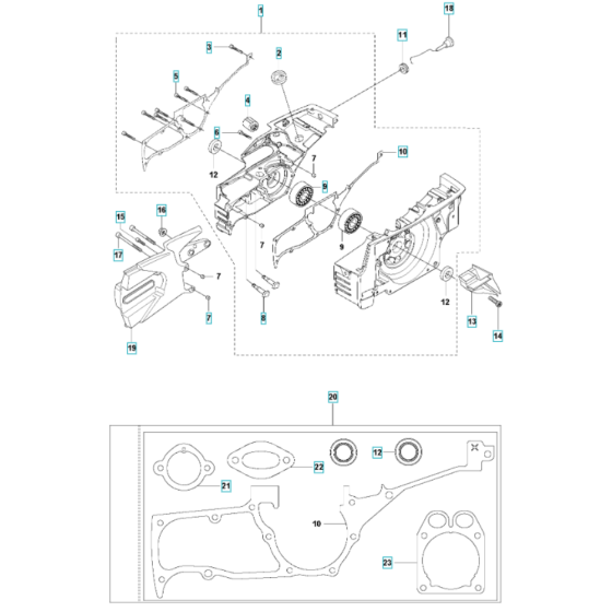 Crankcase Assembly for K1270 I