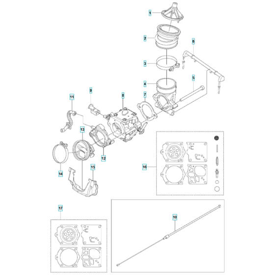 Carburettor Assembly for K1270 II