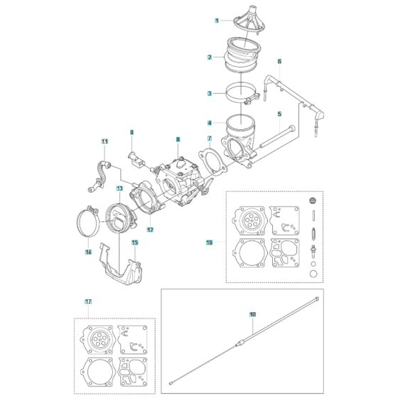 Carburettor Assembly for K1270 II