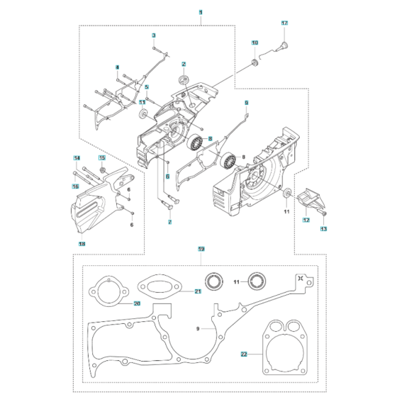 Crankcase Assembly for K1270 II