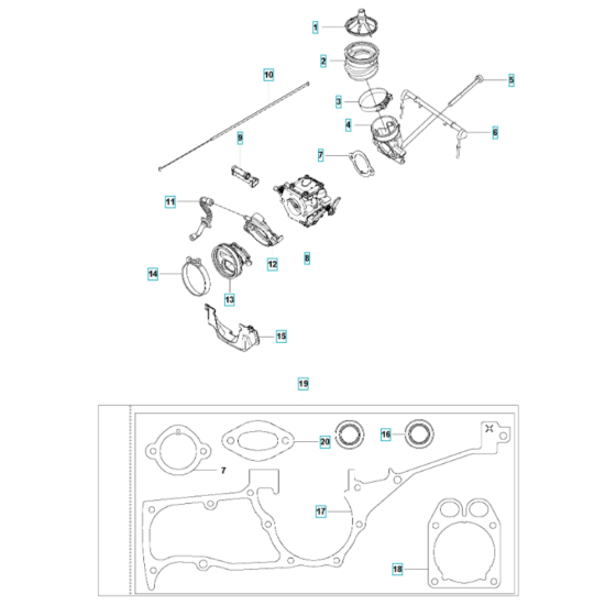 Carburettor Assembly for K1270