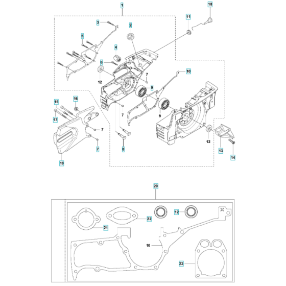Crankcase Assembly for K1270