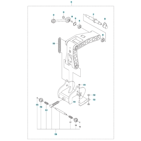 Rail Assembly for Husqvarna K1270