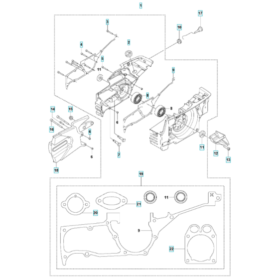 Crankcase Assembly for K1270