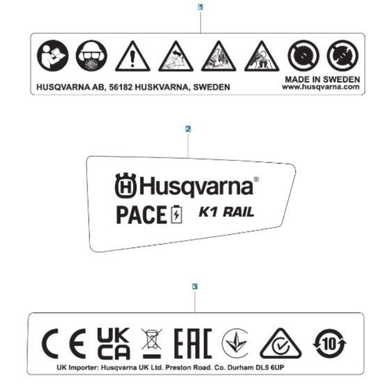 Decals for Husqvarna K1 PACE