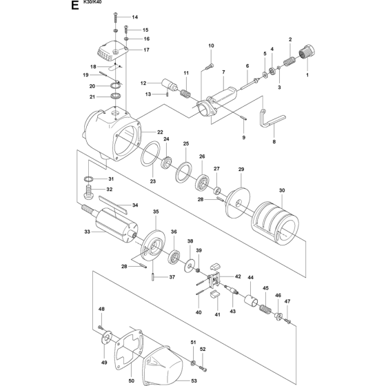 Wet Cutting Kit Assembly for Husqvarna K30 Disc Cutters