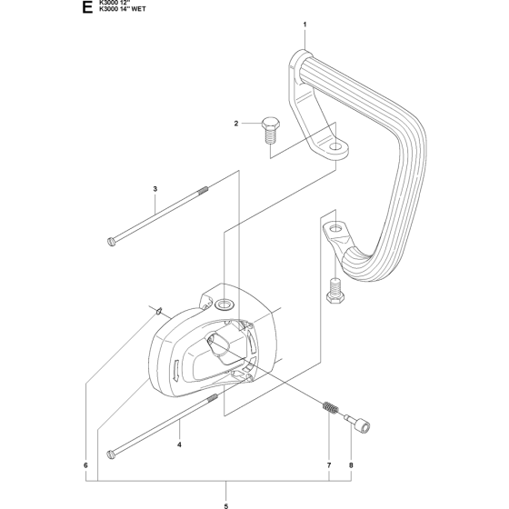 Gear Housing Assembly for Husqvarna K3000 Disc Cutters