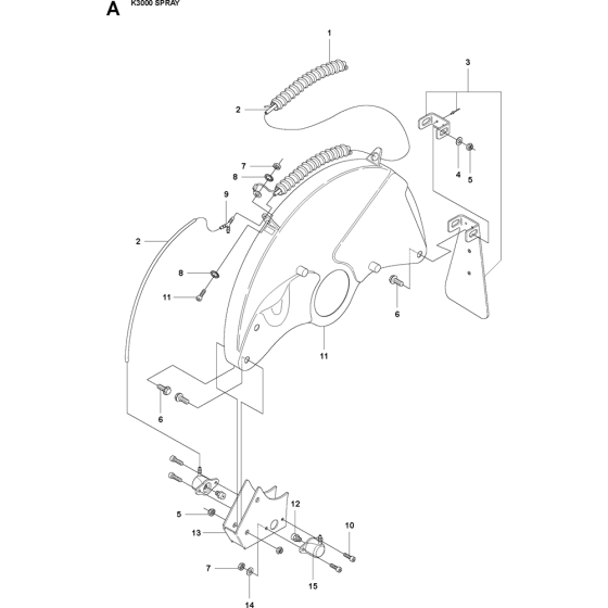 Wheels & Tires Assembly for Husqvarna K3000 Spray Disc Cutters