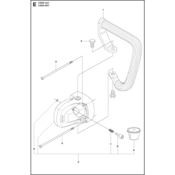 Gear Housing Assembly for Husqvarna K3000 Wet Disc Cutters