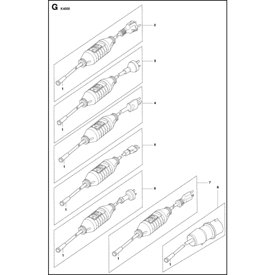 Electrical Assembly for Husqvarna K4000 Disc Cutters