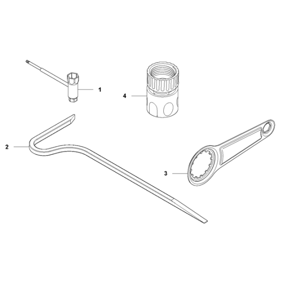 Tools Assembly for Husqvarna K4000 Cut N Break Disc Cutters