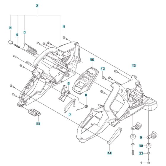 Handle for Husqvarna K540I