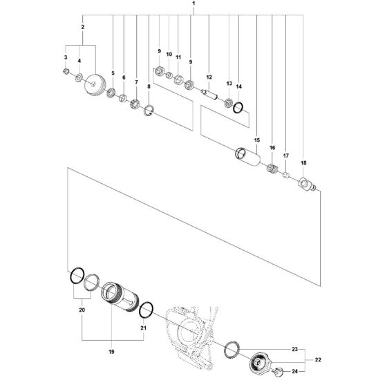 Guide Assembly for Husqvarna K7000