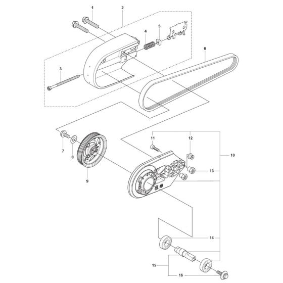 Belt Guard & Pulley Assembly