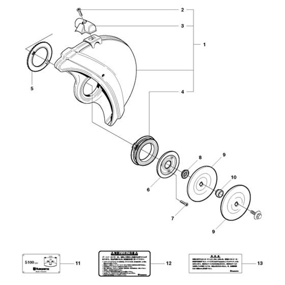 Wheels & Tires Assembly for Husqvarna K750 Disc Cutters