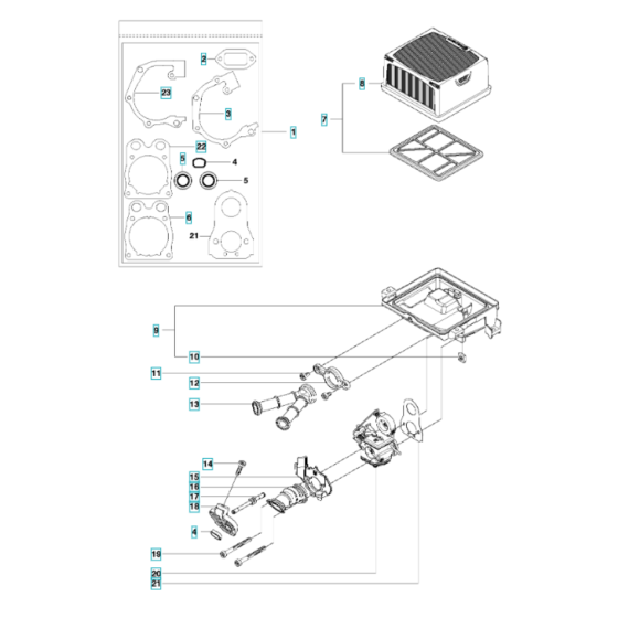 Air Filter for Husqvarna K760 II