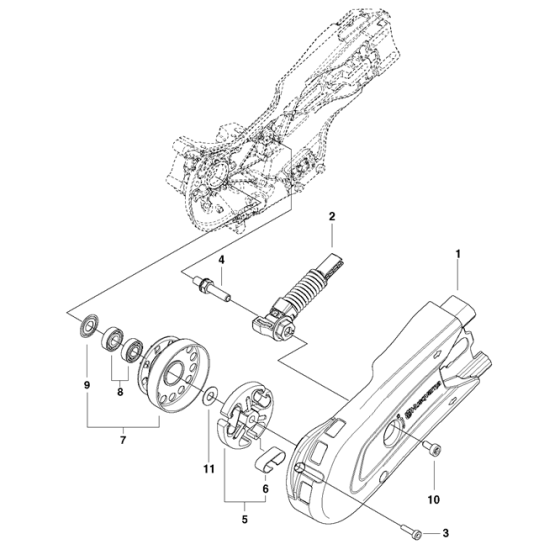 Clutch Assembly for Husqvarna K770 Disc Cutters