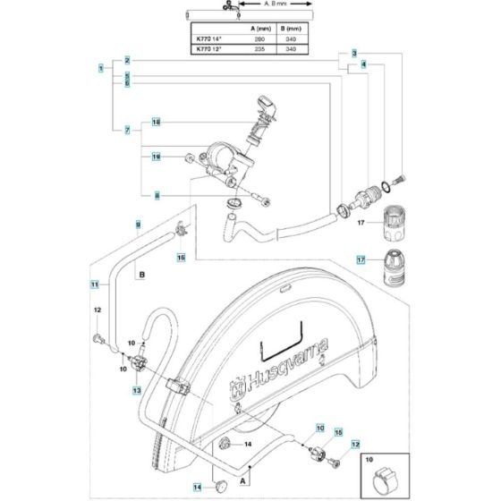 Water Hose Assembly for K770