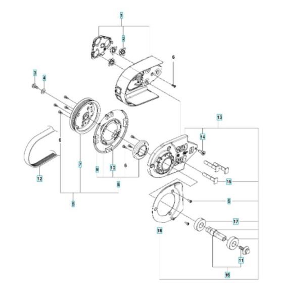 Belt Guard & Pulley Assembly
